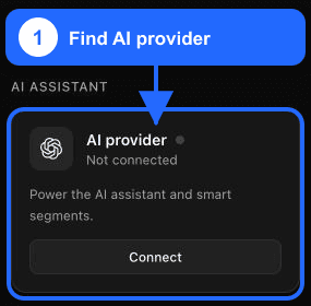 Carte AI provider mise en évidence dans les intégrations Fullmetrix