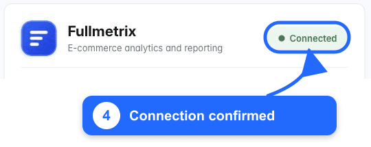 Sylius-Fullmetrix-Seite mit hervorgehobenem Connected